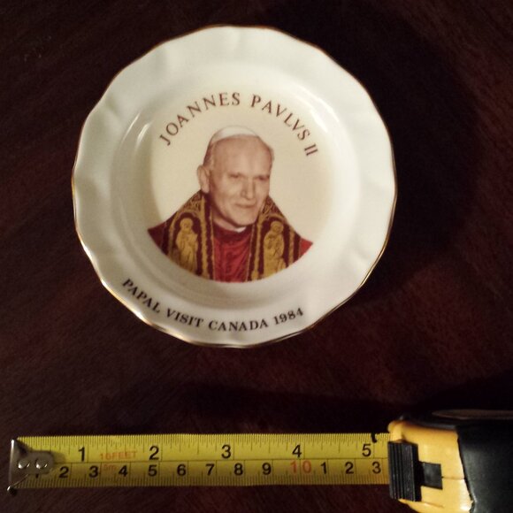 Pope John Paul, Vintage plate, Made in England - Picture 2 of 3